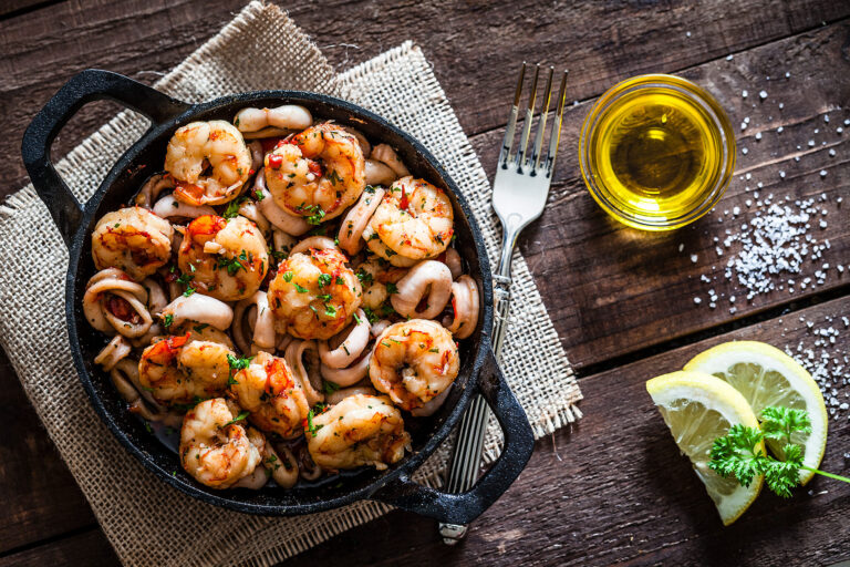 BBQ Shrimp And Scallops with Pasta Recipe